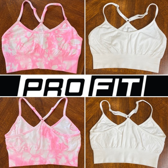 Pro Fit Other - BNWOT PRO-FIT 2pc Seamless Yoga Sports Bra Bundle